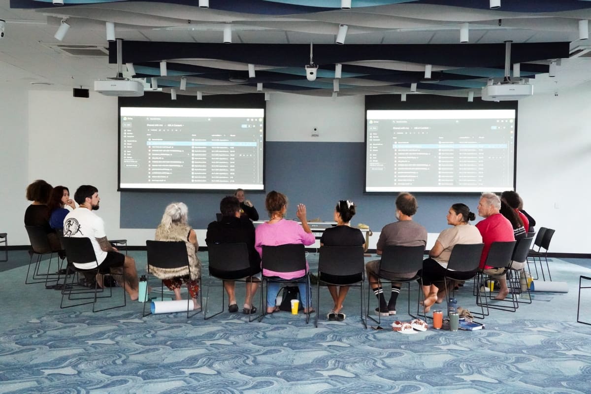 Gathang language educators at a professional development day