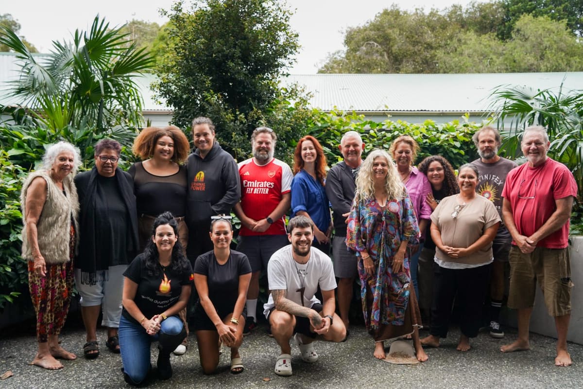 Language educators working together on Country